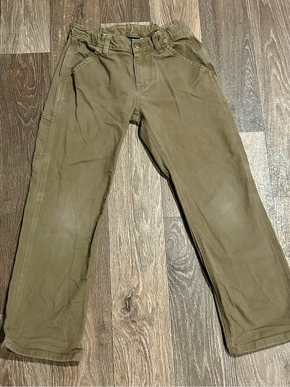 Carhartt Boys Cargo Work Pants - Olive Brown